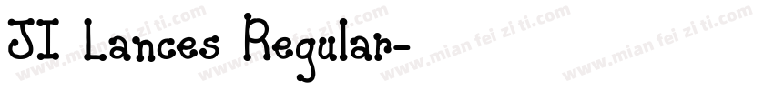 JI Lances Regular字体转换
